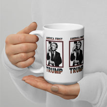 Load image into Gallery viewer, Trump America First Ceramic Mug – Sturdy &amp; Dishwasher Safe
