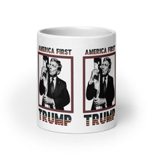 Load image into Gallery viewer, Trump America First Ceramic Mug – Sturdy &amp; Dishwasher Safe
