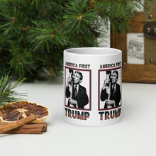 Load image into Gallery viewer, Trump America First Ceramic Mug – Sturdy &amp; Dishwasher Safe
