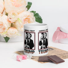 Load image into Gallery viewer, Trump America First Ceramic Mug – Sturdy &amp; Dishwasher Safe
