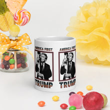 Load image into Gallery viewer, Trump America First Ceramic Mug – Sturdy &amp; Dishwasher Safe
