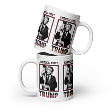 Load image into Gallery viewer, Trump America First Ceramic Mug – Sturdy &amp; Dishwasher Safe
