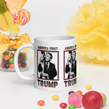 Load image into Gallery viewer, Trump America First Ceramic Mug – Sturdy &amp; Dishwasher Safe
