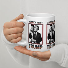 Load image into Gallery viewer, Trump America First Ceramic Mug – Sturdy &amp; Dishwasher Safe
