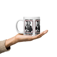 Load image into Gallery viewer, Trump America First Ceramic Mug – Sturdy &amp; Dishwasher Safe
