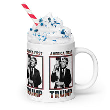 Load image into Gallery viewer, Trump America First Ceramic Mug – Sturdy &amp; Dishwasher Safe
