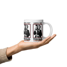 Load image into Gallery viewer, Trump America First Ceramic Mug – Sturdy &amp; Dishwasher Safe
