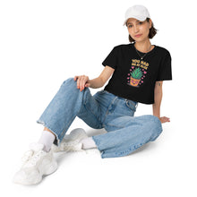 Load image into Gallery viewer, You Had Me At Aloe Crop Top for Plant Lovers – Soft Cotton Tee
