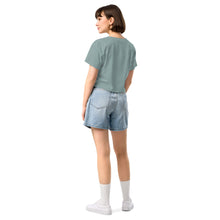 Load image into Gallery viewer, You Had Me At Aloe Crop Top for Plant Lovers – Soft Cotton Tee
