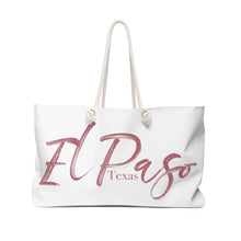 Load image into Gallery viewer, The Elegantly Rose Gold El Paso Texas Weekender Tote
