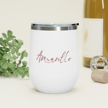 Load image into Gallery viewer, The Elegantly Rose Gold Amarillo Texas Insulated Wine Tumbler
