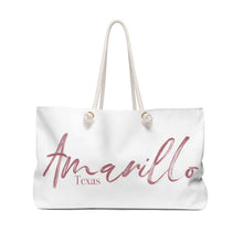 Load image into Gallery viewer, The Elegantly Rose Gold Amarillo Texas Weekender Tote
