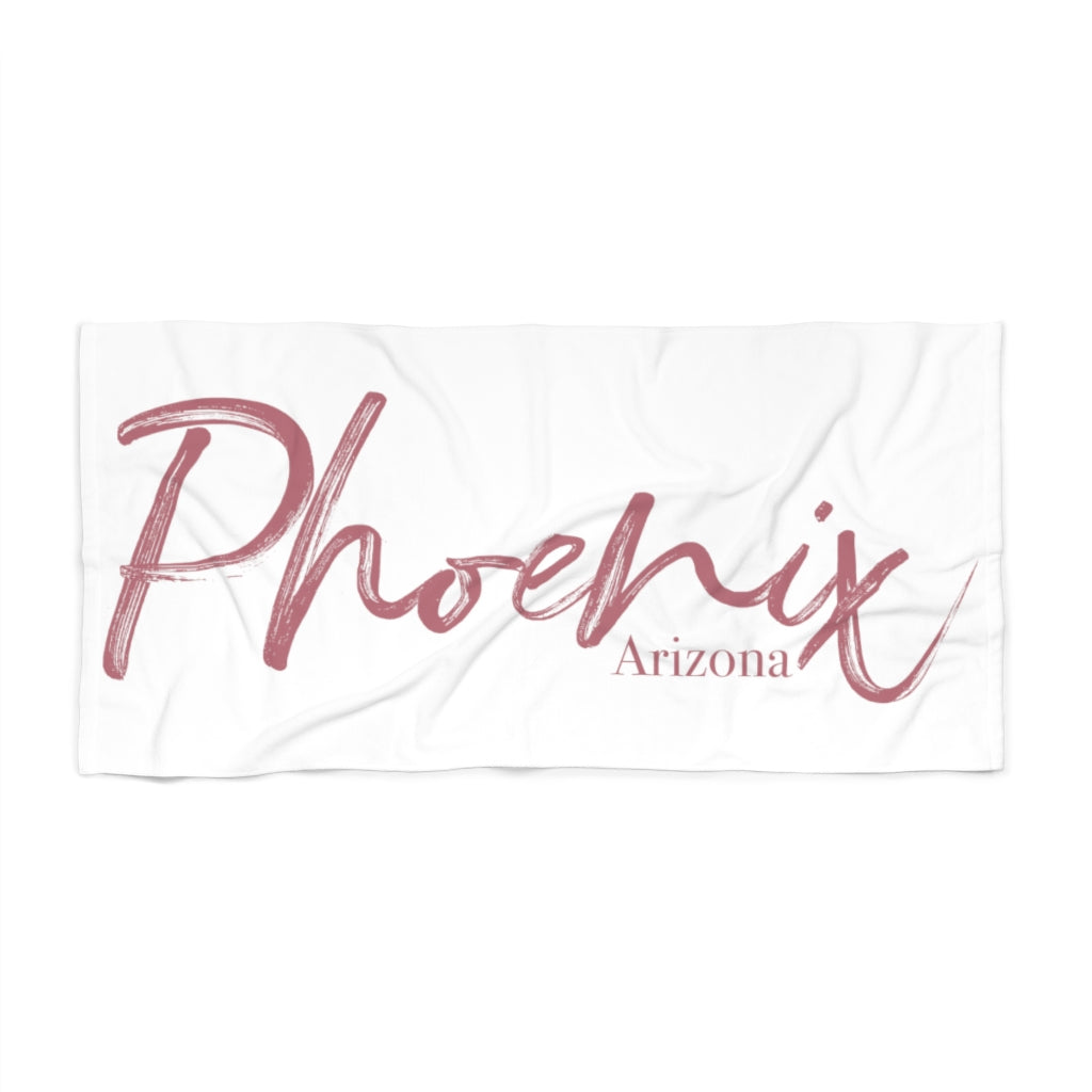 The Elegantly Rose Gold Phoenix Arizona Pool Towel (2021)