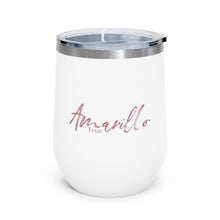 Load image into Gallery viewer, The Elegantly Rose Gold Amarillo Texas Insulated Wine Tumbler

