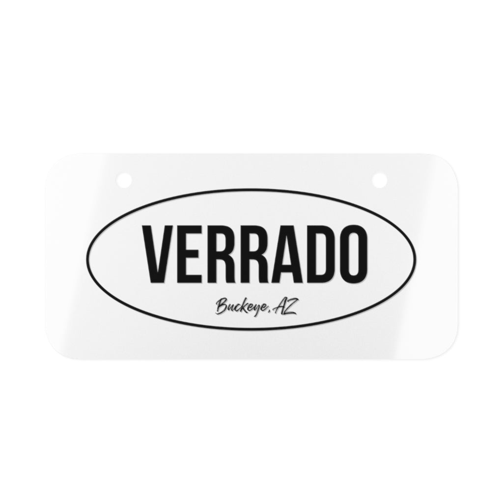 Mini License Plate Classic Verrado Oval