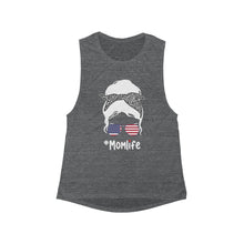 Load image into Gallery viewer, V-Town America #Momlife Flowy Scoop Muscle Tank
