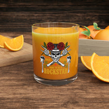 Load image into Gallery viewer, Born To Be A Rockstar Bar Glass For Fans of Rock Music with OJ
