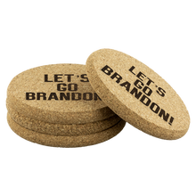 Load image into Gallery viewer, Let&#39;s Go Brandon! #LGB Round Cork Coaster
