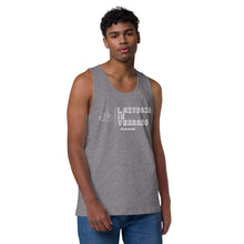 Load image into Gallery viewer, Men’s premium Cotton Heritage Tank Top (Colors) + Large Logo Centered
