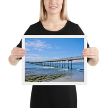 Load image into Gallery viewer, EM. Ferrera Framed photo paper poster - San Diego Pier (2019)
