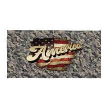 Load image into Gallery viewer, America Camo Towel Ghost Mockup 1
