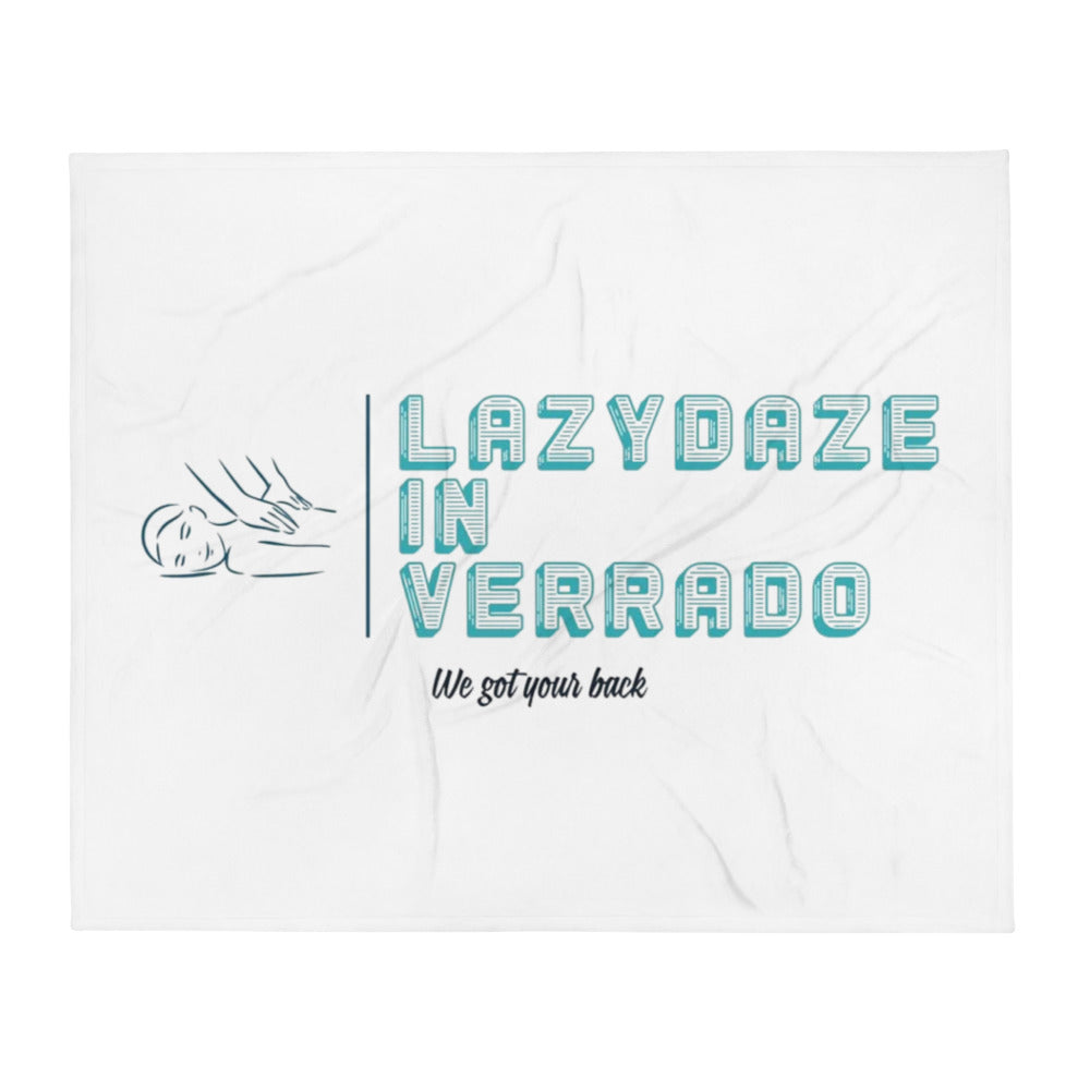 LazyDaze (Large Print) Throw Blanket (V1)