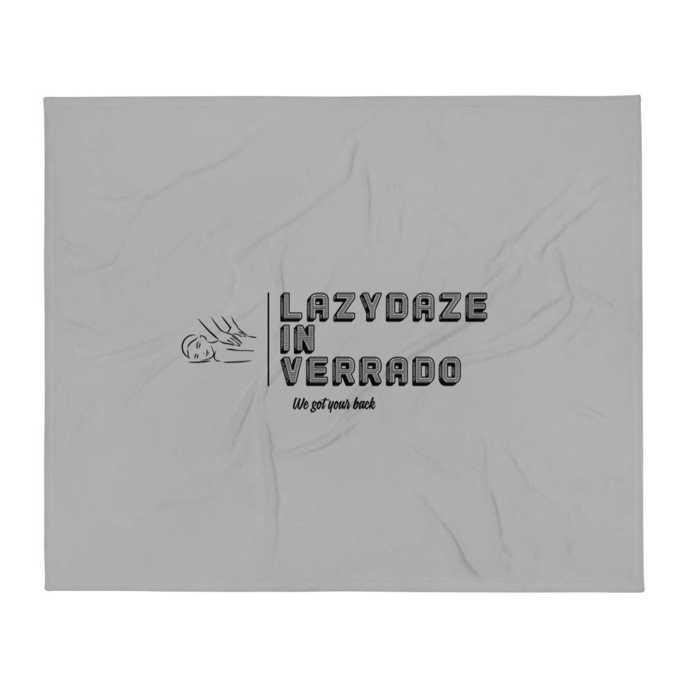 LazyDaze (Black Logo) Throw Blanket