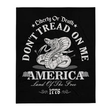 Load image into Gallery viewer, Don&#39;t Tread On Me Throw Blanket (2022)
