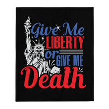 Load image into Gallery viewer, Give Me Liberty Skull Throw Blanket (2022)
