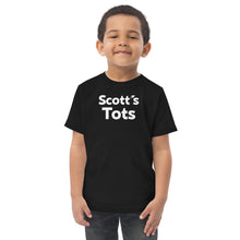 Load image into Gallery viewer, Things We Love &quot;Scott&#39;s Tots&quot; Toddler jersey t-shirt (DRK/WHTLTR)
