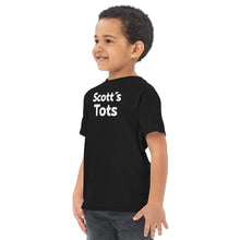 Load image into Gallery viewer, Things We Love &quot;Scott&#39;s Tots&quot; Toddler jersey t-shirt (DRK/WHTLTR)
