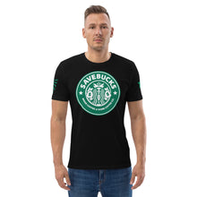 Load image into Gallery viewer, Savebucks-make-coffee-at-home-coffee-co-black-t-shirt-man-3
