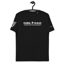 Load image into Gallery viewer, girl-dad-blessed-are-the-peacemakers-vtown-designs-dad-and-daughter-hanger-black
