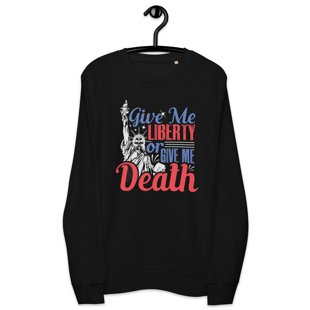 Give Me Liberty Skull Organic Sweatshirt (2022)