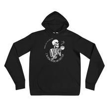 Load image into Gallery viewer, Dead Cup by Vtown Designs on a Bella + Canvas Hoodie (2022)
