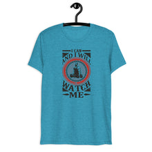 Load image into Gallery viewer, i-can-and-i-will-watch-me-pump-cover-t-shirt-on-hanger-aqua

