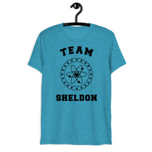 Load image into Gallery viewer, Team Sheldon Bazinga T-Shirt for Fans of The Big Bang Theory front
