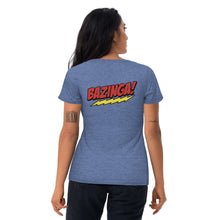 Load image into Gallery viewer, Team Sheldon Bazinga T-Shirt for Fans of The Big Bang Theory Bazinga back of T-Shirt
