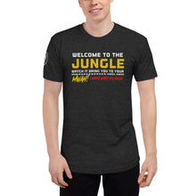 Load image into Gallery viewer, Lyrical Collection - Welcome to the Jungle! Unisex Tri-Blend Track Shirt
