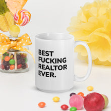 Load image into Gallery viewer, Best Fucking Realtor Ever White glossy mug (2022)
