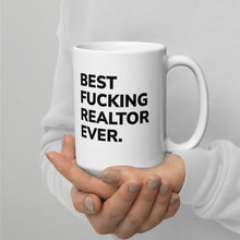 Load image into Gallery viewer, Best Fucking Realtor Ever White glossy mug (2022)
