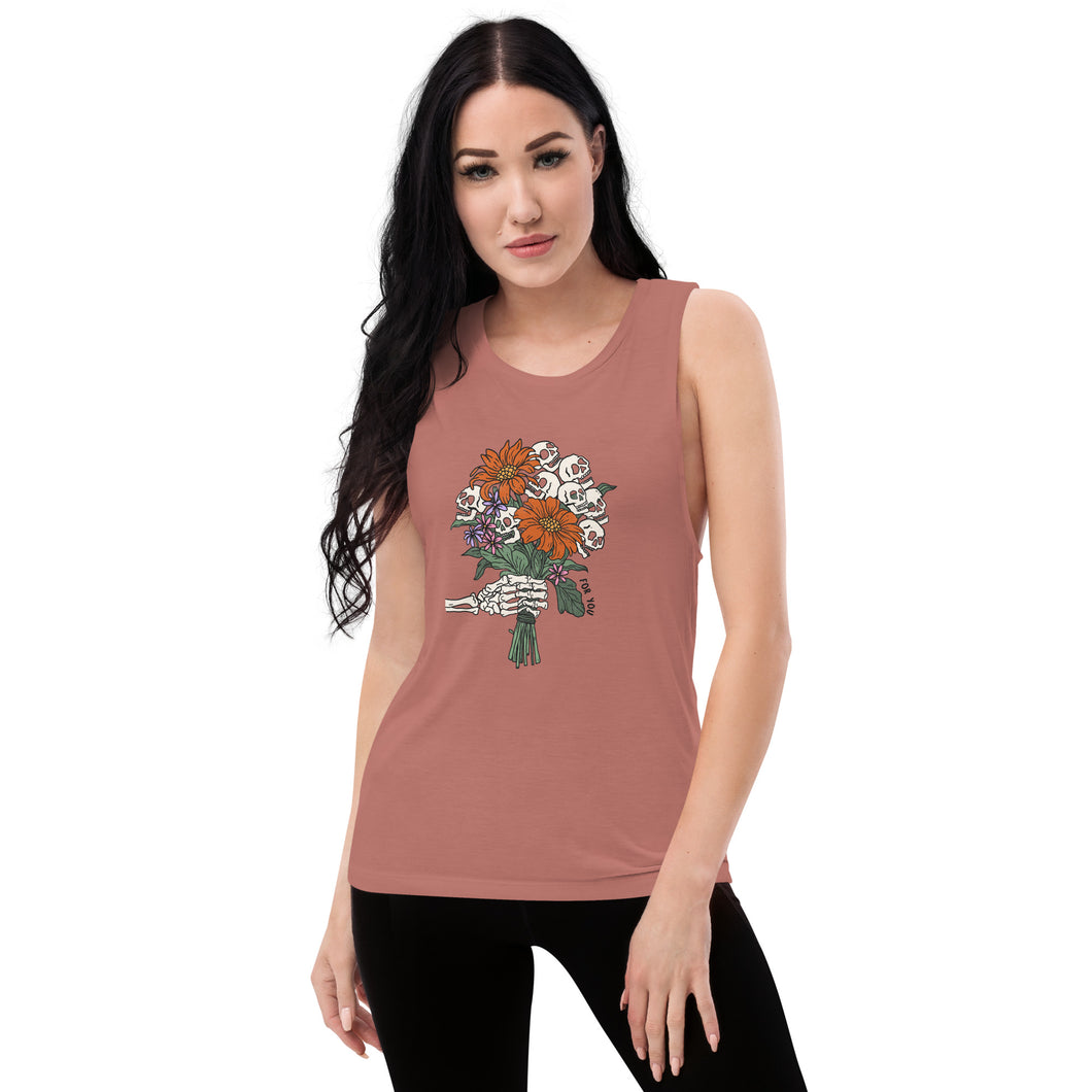 For You By Vtown Designs on a Bella Canvas Women's Muscle Tank (2022)