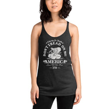 Load image into Gallery viewer, Don&#39;t Tread On Me Women&#39;s Racerback Tank (2022)

